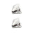 2 Pieces Metal Shoes Pointed Protector Supplies Elegant Women Shoes Tips Cap Silver