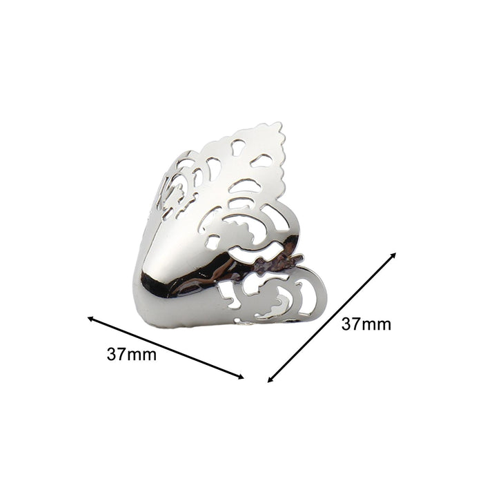 2 Pieces Metal Shoes Pointed Protector Supplies Elegant Women Shoes Tips Cap Silver