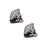 2 Pieces Metal Shoes Pointed Protector Supplies Elegant Women Shoes Tips Cap Black