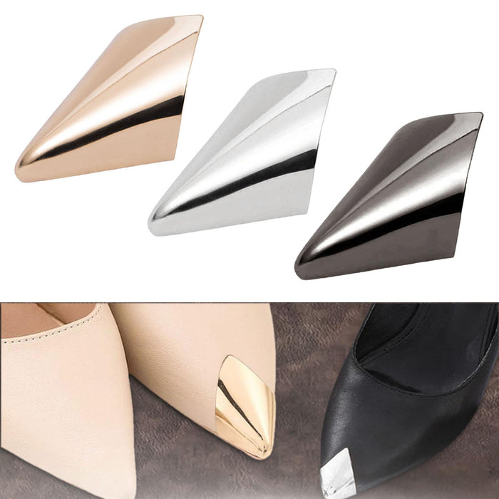 2 Pieces Shoes Pointed Protector Steel for Boots High Heels Shoes Protection Gold