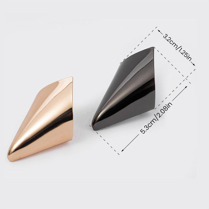 2 Pieces Shoes Pointed Protector Steel for Boots High Heels Shoes Protection Gold