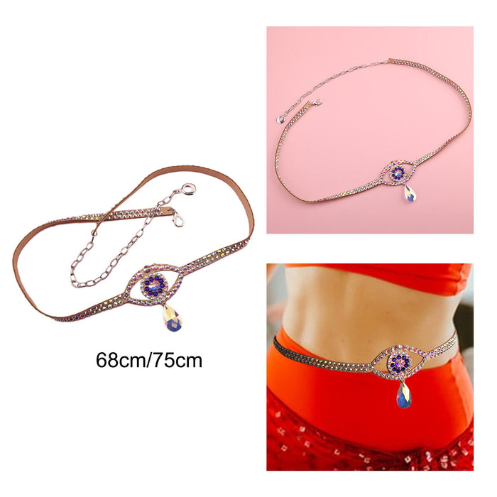 Belly Dance Waist Chain Trendy Dancewear Belly Chain for Club Tango Ballroom 68cm