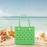 Beach Tote Bag Breathable Beach Handbag Organizer for Swimming Beach Outdoor Green