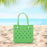 Beach Tote Bag Breathable Beach Handbag Organizer for Swimming Beach Outdoor Green