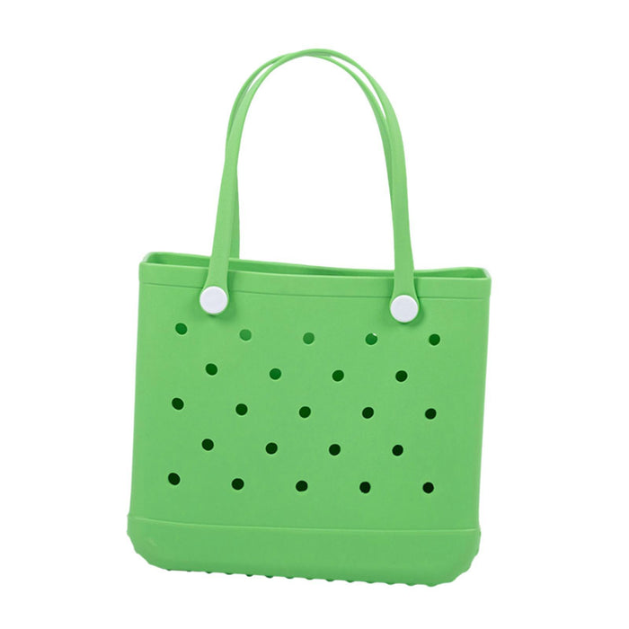 Beach Tote Bag Breathable Beach Handbag Organizer for Swimming Beach Outdoor Green