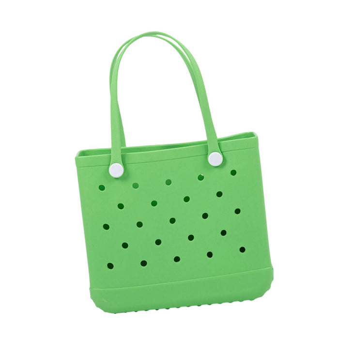 Beach Tote Bag Breathable Beach Handbag Organizer for Swimming Beach Outdoor Green