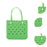 Beach Tote Bag Breathable Beach Handbag Organizer for Swimming Beach Outdoor Green