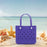 Beach Tote Bag Breathable Beach Handbag Organizer for Swimming Beach Outdoor Purple