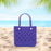 Beach Tote Bag Breathable Beach Handbag Organizer for Swimming Beach Outdoor Purple