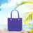 Beach Tote Bag Breathable Beach Handbag Organizer for Swimming Beach Outdoor Purple