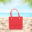 Beach Tote Bag Breathable Beach Handbag Organizer for Swimming Beach Outdoor Red