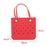 Beach Tote Bag Breathable Beach Handbag Organizer for Swimming Beach Outdoor Red