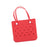 Beach Tote Bag Breathable Beach Handbag Organizer for Swimming Beach Outdoor Red