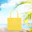 Beach Tote Bag Breathable Beach Handbag Organizer for Swimming Beach Outdoor Yellow