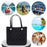 Beach Tote Bag Breathable Beach Handbag Organizer for Swimming Beach Outdoor Black