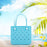 Beach Tote Bag Breathable Beach Handbag Organizer for Swimming Beach Outdoor Blue