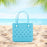 Beach Tote Bag Breathable Beach Handbag Organizer for Swimming Beach Outdoor Blue