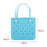 Beach Tote Bag Breathable Beach Handbag Organizer for Swimming Beach Outdoor Blue