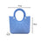 Beach Eva Bag EVA Casual Simple Handbag for Women for Party Birthday Gift Travel Blue