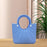 Beach Eva Bag EVA Casual Simple Handbag for Women for Party Birthday Gift Travel Blue