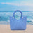 Beach Eva Bag EVA Casual Simple Handbag for Women for Party Birthday Gift Travel Blue