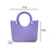 Beach Eva Bag EVA Casual Simple Handbag for Women for Party Birthday Gift Travel Purple