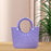 Beach Eva Bag EVA Casual Simple Handbag for Women for Party Birthday Gift Travel Purple