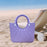 Beach Eva Bag EVA Casual Simple Handbag for Women for Party Birthday Gift Travel Purple