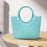 Beach Eva Bag EVA Casual Simple Handbag for Women for Party Birthday Gift Travel Green Lake