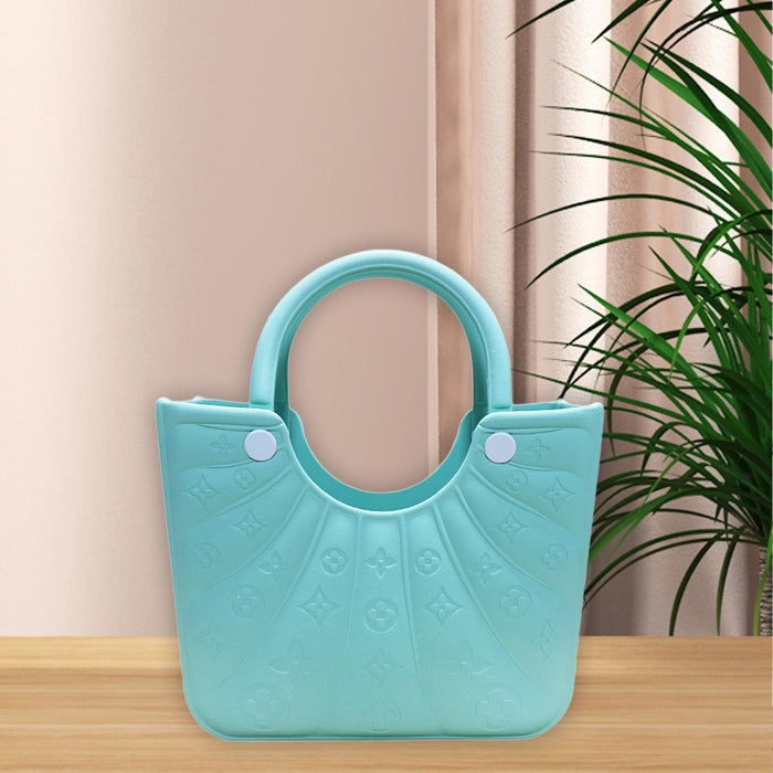 Beach Eva Bag EVA Casual Simple Handbag for Women for Party Birthday Gift Travel Green Lake