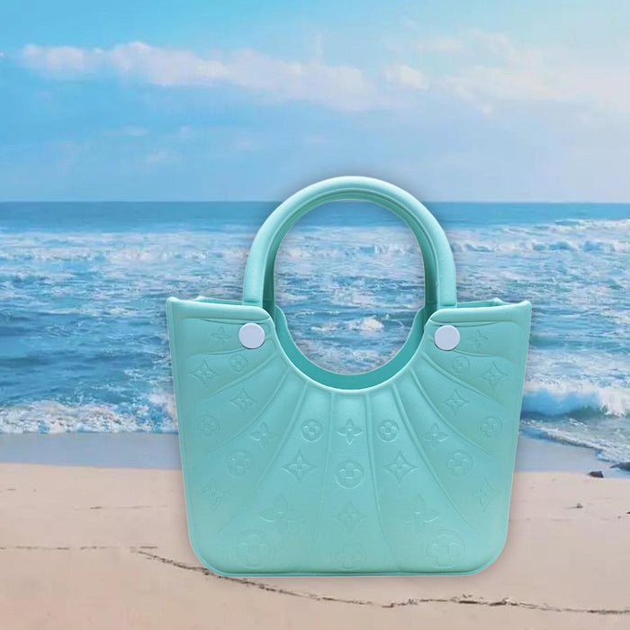 Beach Eva Bag EVA Casual Simple Handbag for Women for Party Birthday Gift Travel Green Lake