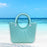 Beach Eva Bag EVA Casual Simple Handbag for Women for Party Birthday Gift Travel Green Lake