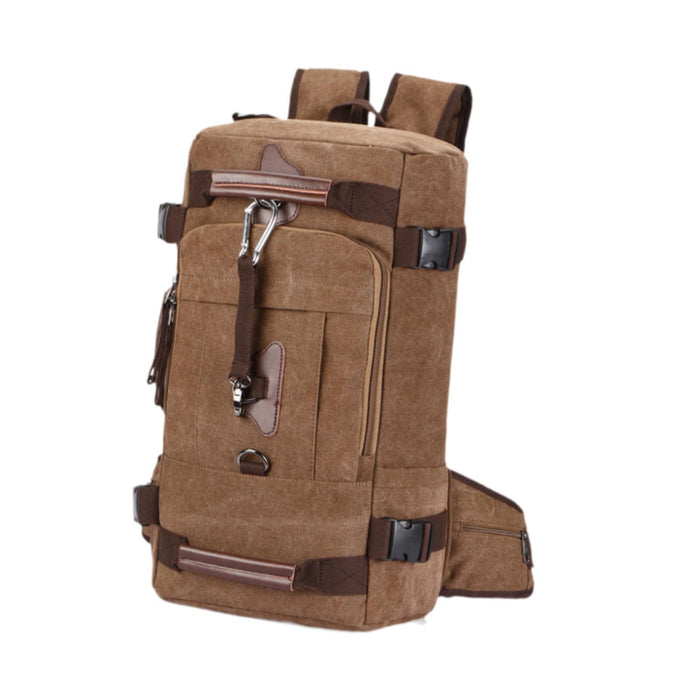 Crofta Rock Climbing Backpack Travel Bag Hiking Rucksack for Touring Cycling Hiking Brown