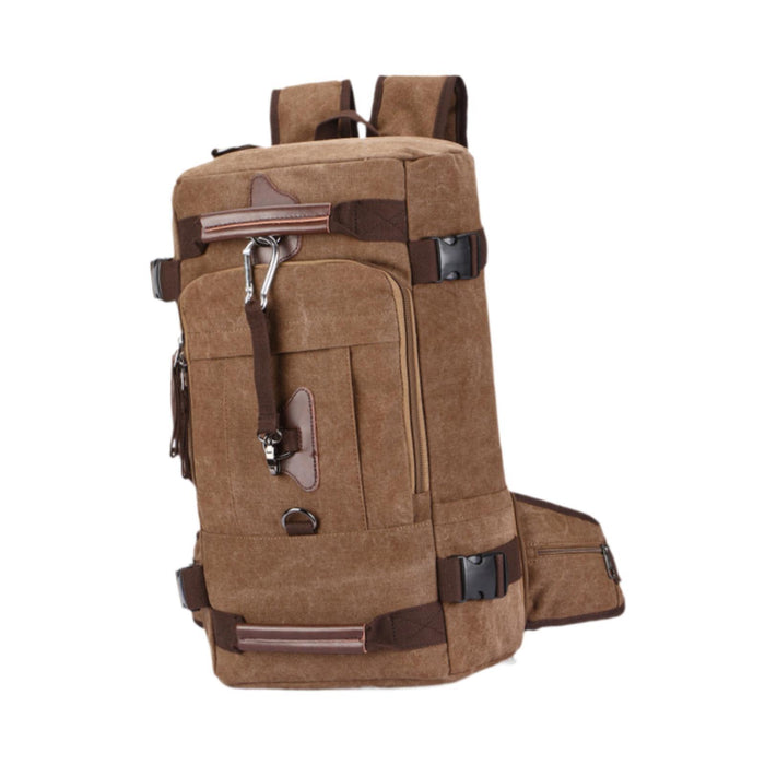 Crofta Rock Climbing Backpack Travel Bag Hiking Rucksack for Touring Cycling Hiking Brown