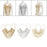 Beaded Body Chain Trendy Sleeveless Bikini Chain for Wedding Disco Halloween Gold