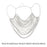 Beaded Body Chain Trendy Sleeveless Bikini Chain for Wedding Disco Halloween White