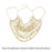 Beaded Body Chain Trendy Sleeveless Bikini Chain for Wedding Disco Halloween Multicolor