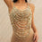 Beaded Body Chain Trendy Sleeveless Bikini Chain for Wedding Disco Halloween Multicolor