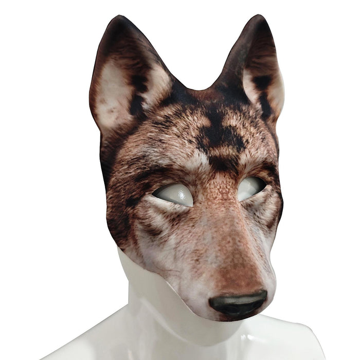 Wolf Head Mask for Fancy Dress Party Party Spoofs Cosplay Brown