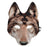 Wolf Head Mask for Fancy Dress Party Party Spoofs Cosplay Brown