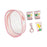 Clear Figure Display Bag PVC Backpack Decor Zipper Closure Doll Display Case Light Pink