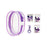 Clear Figure Display Bag PVC Backpack Decor Zipper Closure Doll Display Case Purple