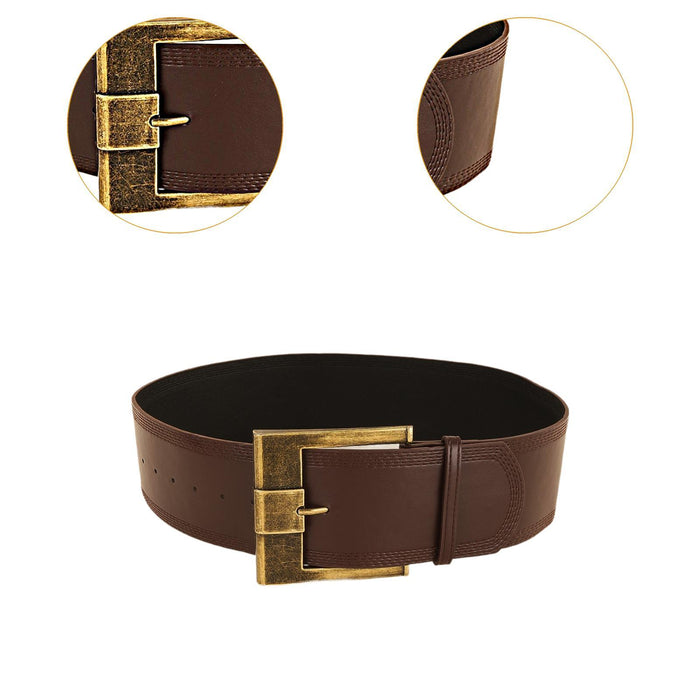 Women Waist Belt PU Leather Belt Female Cinch Belt for Sweaters Travel Dress