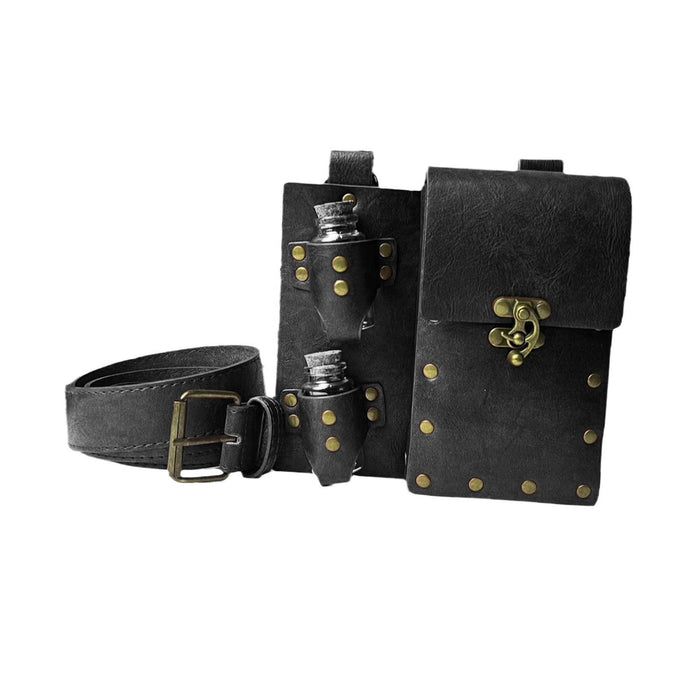 Medieval Alchemy Belt Bag Casual Fanny Pack Phone Holder for Casual Festival Black