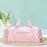 Gym Bag Sturdy Easy Carrying Multipurpose for Business Trip Vacation Holiday Pink