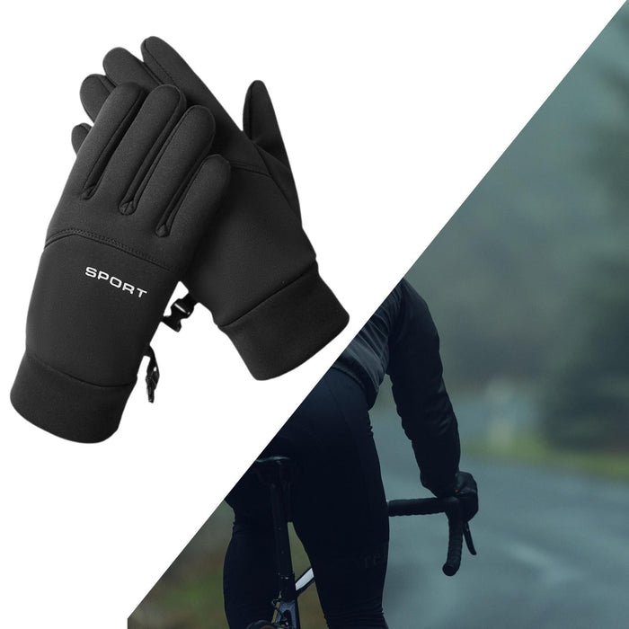 Warm Gloves Cycling Equipment Bicycling Gloves for Camping Driving Commuting XL