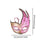 Masquerade Mask with Strap Fancy Dress Half Face Mask for Men Festival Party Pink