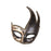 Masquerade Mask with Strap Fancy Dress Half Face Mask for Men Festival Party Black