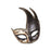 Masquerade Mask with Strap Fancy Dress Half Face Mask for Men Festival Party Black