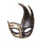 Masquerade Mask with Strap Fancy Dress Half Face Mask for Men Festival Party Black